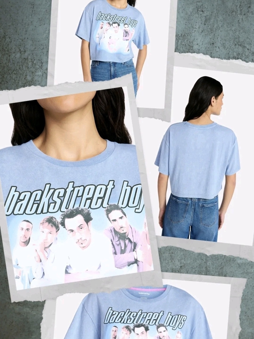 NWOT! Women's Large BACKSTREET BOYS Skimmer Short Sleeve T-Shirt